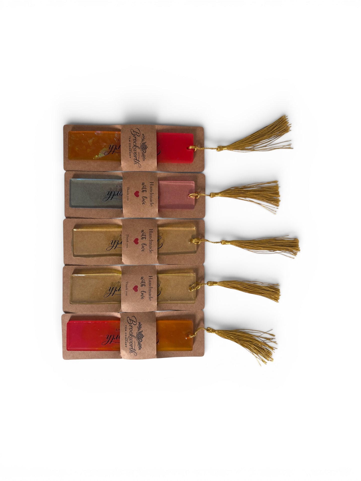 Hand - made Colourful Resin Bendy Bookmark - Brockworth Tea Company