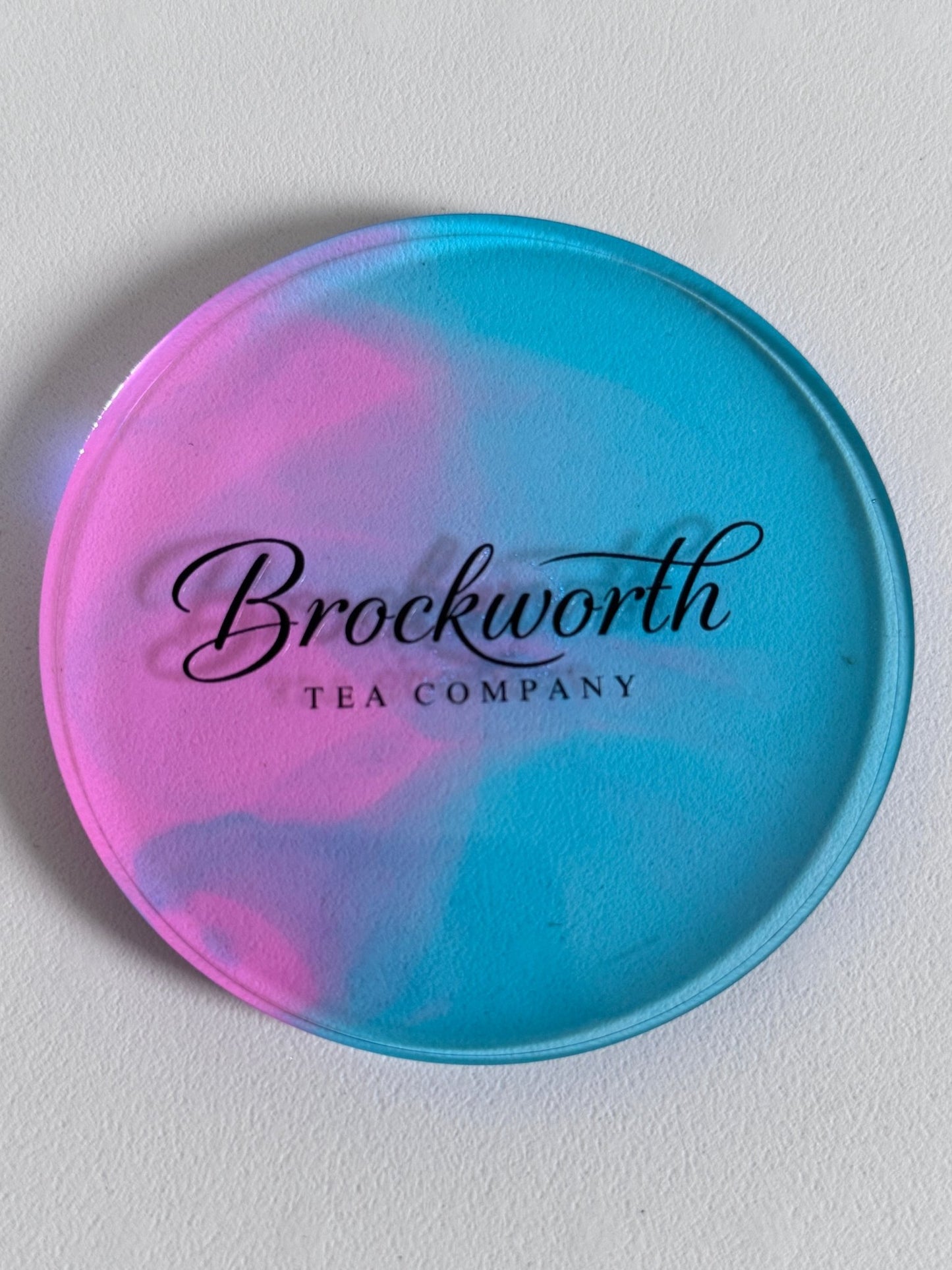 Hand - made Colourful Resin Coaster - Brockworth Tea Company