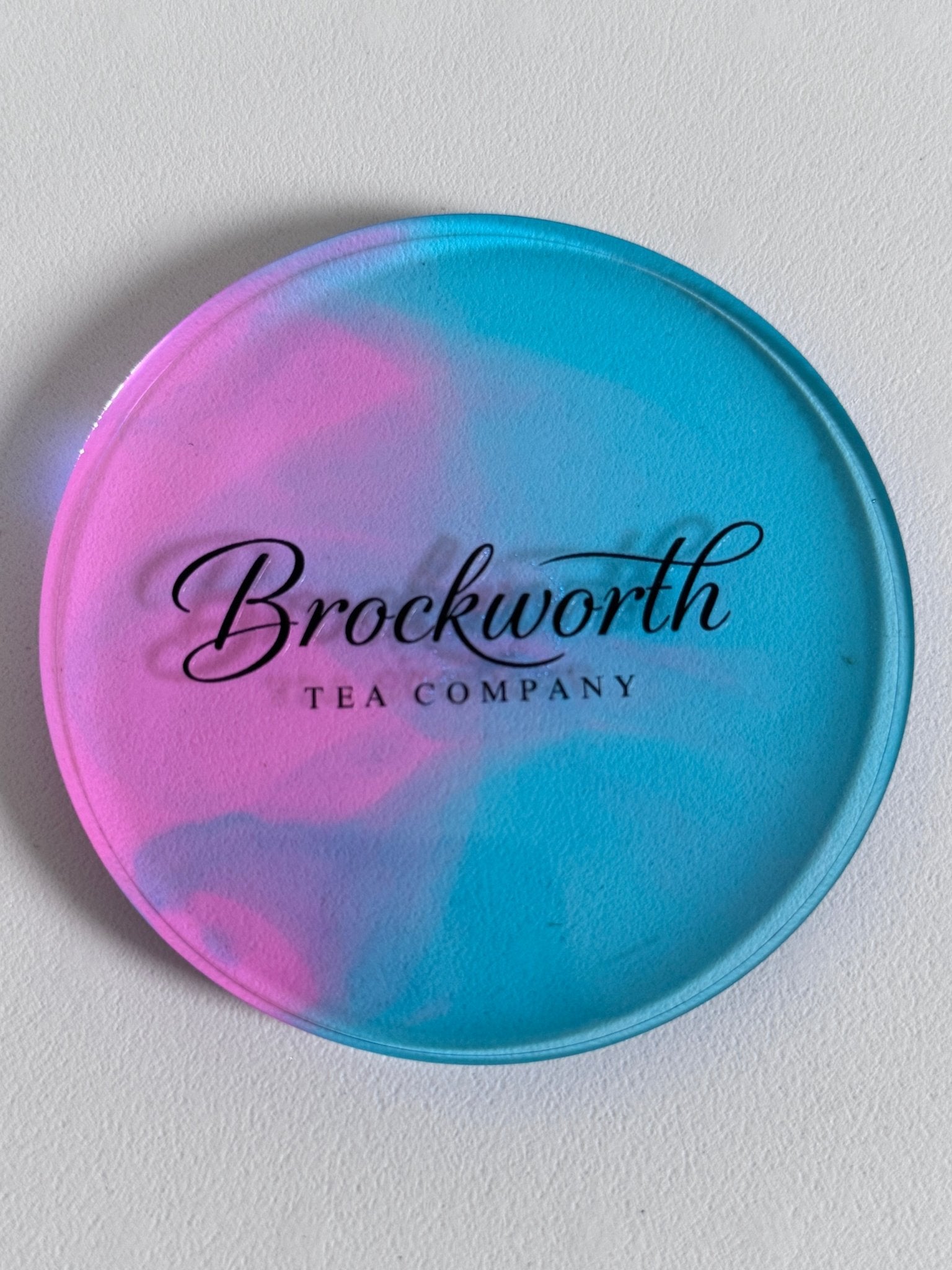 Hand - made Colourful Resin Coaster - Brockworth Tea Company