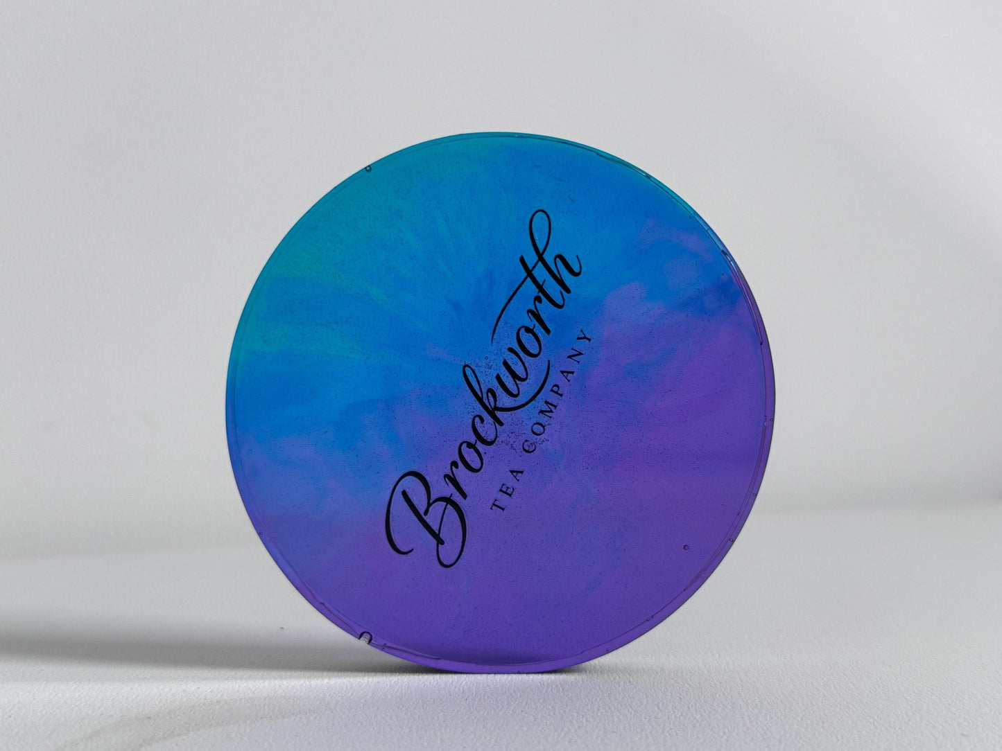Hand - made Colourful Resin Coaster - Brockworth Tea Company